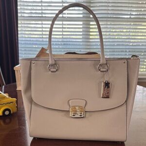 Coach Beige Avary Shoulder Bag